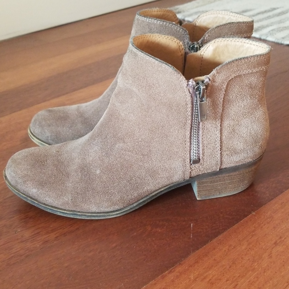 Lucky Brand Suede Ankle Boots